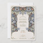 ヴィクトリアン・エレガンス ウェディング 保存日カード 招待状 (正面)