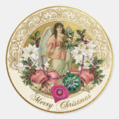 ヴィクトリアン・クリスマスの輝き ラウンドシール (正面)