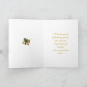 ヴィクトリアン・クリスマス・スプレンダー 折りたたみ式グリーティングカード カード (内部)