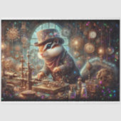 ヴィクトリアン スチームパンク シマリス 発明家 デコパージュ 薄葉紙 (正面)