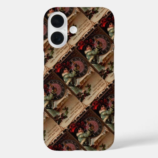 ヴィクトリアン・レディ・ニューイヤー Case-Mate iPhoneケース (裏面)