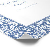 ヴィクトリアン ヴィンテージ 感謝のサイン ゲスト ポスター (角)