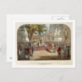 ヴィクトリア女王による産業博覧会の開会式 ポストカード (正面/裏面)