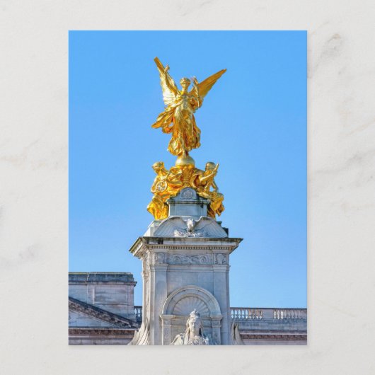 ヴィクトリア女王記念碑、ロンドン英国 ポストカード (正面)