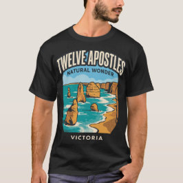ヴィクトリア州オーストラリア ツウェルブ・アポストルズ ビンテージ旅行 Tシャツ