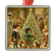 ヴィクトリア時代のクリスマス・イヴ ツリーの飾りつけの時間