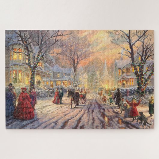 ヴィクトリア時代のクリスマス ジグソーパズル (横)