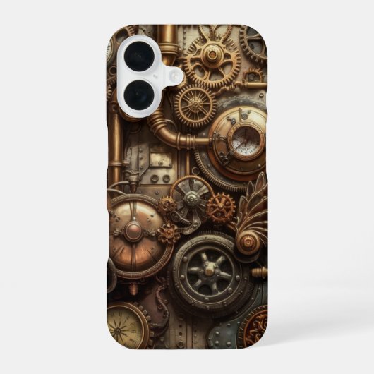 ヴィクトリア時代のコグとギア iPhone 16ケース (裏面)