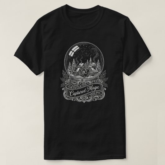 ヴィクトリア時代のスノーグローブ エディション Tシャツ (デザイン正面)