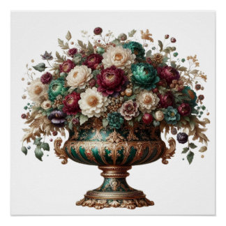 ヴィクトリア時代のババリア州の花瓶 ポスター
