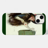 ヴィクトリア時代のバレンタインデーの女性のラブレター Case-Mate iPhoneケース (裏面 (横))