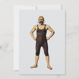 ヴィクトリア時代のヒゲ男 ノートカード