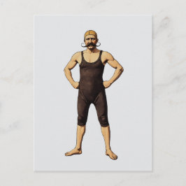 ヴィクトリア時代のヒゲ男 ポストカード
