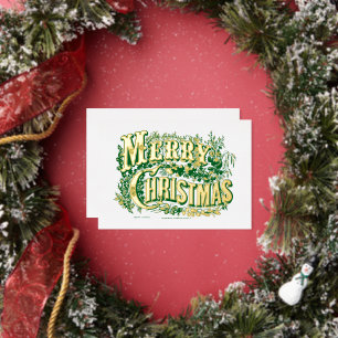 ヴィクトリア時代のメリークリスマス 箔シーズンカード
