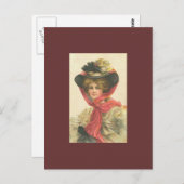 ヴィクトリア時代の女性のポストカード ポストカード (正面/裏面)