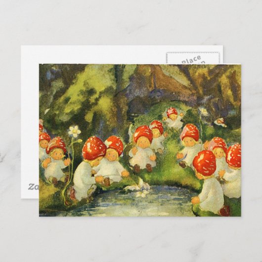 ヴィクトリア時代の妖精 ポストカード (正面/裏面)