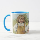 ヴィクトリア時代の子供たちがブラインドマンブラフを演じる マグカップ (左)