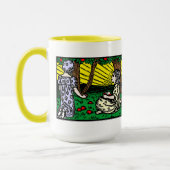 ヴィクトリア時代の少女たちによるリンゴの収穫 マグカップ (左)