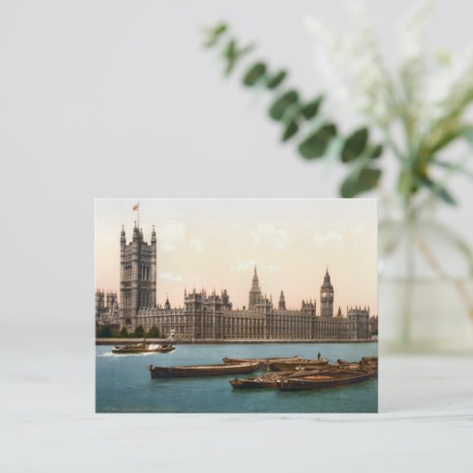 ヴィクトリア時代の英国議会ロンドン ポストカード (スタンド正面)