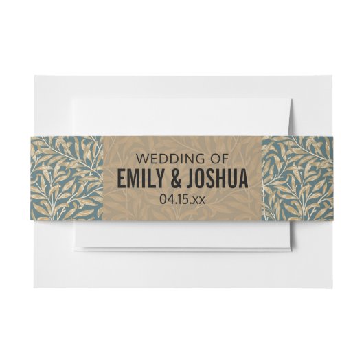 ヴィクトリア時代1844年のウェディングアート 招待状ベリーバンド (正面例)