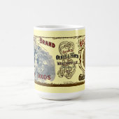 ヴィクトリア時代 1880 缶詰カボチャ ラベル コーヒーマグカップ (中央)