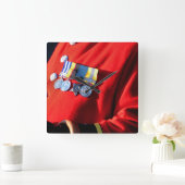 ヴィクトリア朝のイギリス スクエア壁時計 (ホーム)