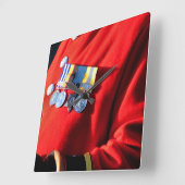 ヴィクトリア朝のイギリス スクエア壁時計 (傾斜)