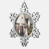 ヴィクトリア朝のイギリス スノーフレークピューターオーナメント (右)