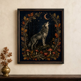 ヴィクトリア朝のサウィン・ウルフ・ボタニカル ウォールアート
