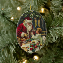 ヴィクトリア朝のサンタと子供からのクリスマスの最高の願い