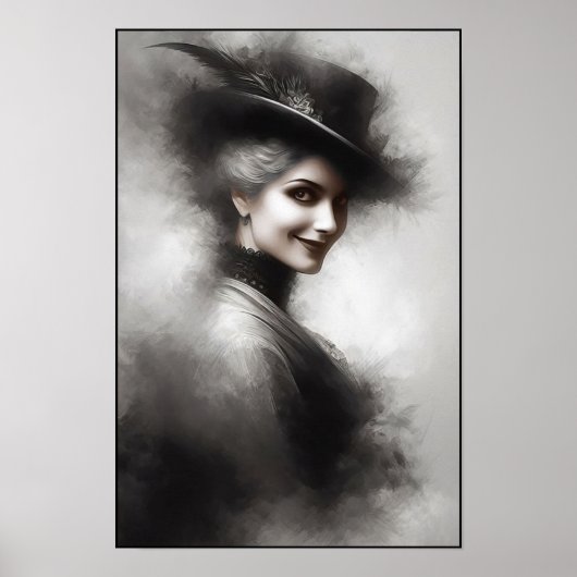 ヴィクトリア朝の女性肖像画 ミステリアス ポスター (正面)