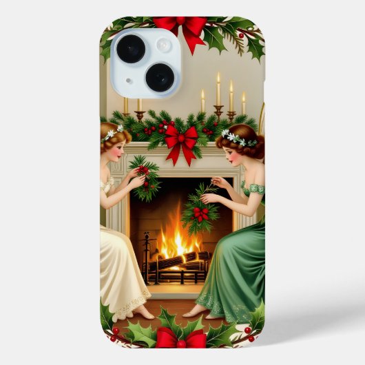 ヴィクトリア朝の妖精 クリスマスの精神 Case-Mate iPhoneケース (裏面)