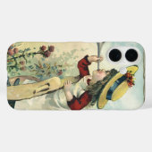 ヴィクトリア朝の子供、ラッパを吹く少女の草原 Case-Mate iPhoneケース (裏面 (横))
