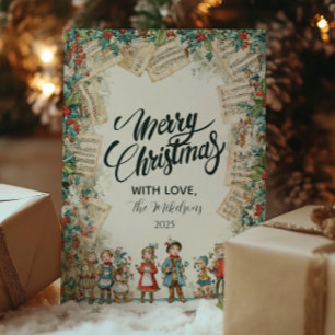 ヴィクトリア朝の聖歌隊 メリークリスマス シーズンカード