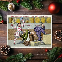 ヴィクトリア朝の道化師 クリスマスカード