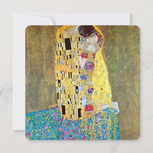 ヴィクトリア朝アート、ザ・キス、ブライダルシャワー 招待状 (正面)