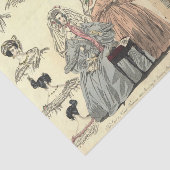 ヴィクトリア朝時代のイギリス風 フープドレス ファッション 薄葉紙 (詳細)