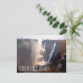 ヴィクトリア滝のザンビアの郵便はがき ポストカード (スタンド正面)