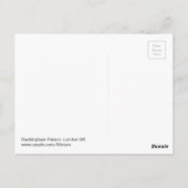 ヴィクトリア記念碑、バッキンガム宮殿、ロンドン ポストカード (裏面)