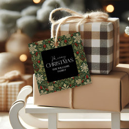 ヴィクトリア調のベリー ダークボタニカル クリスマス ゴシック フェイバータグ