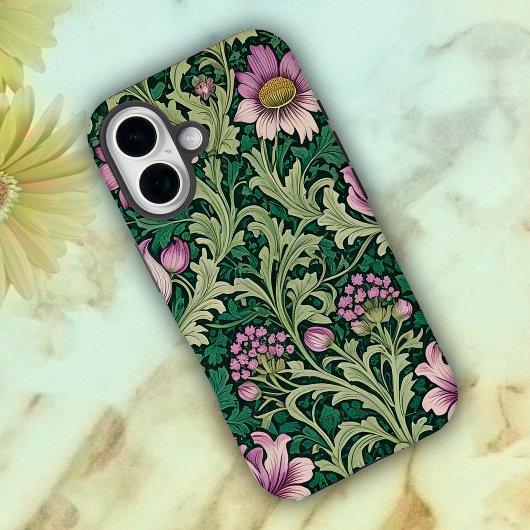 ヴィクトリア調の花柄壁紙 Case-Mate iPhoneケース