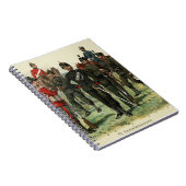 ヴィクトリア調アンティーク兵士の絵葉書 ノートブック (右側)
