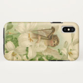 ヴィクトリア調イースター、天使 竪琴 ユリの花 Case-Mate iPhoneケース (裏面(横))