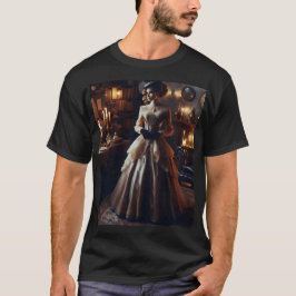 ヴィクトリア調ビンテージの神秘的なエレガントな女性 Tシャツ