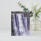 ヴィクトリア・フォールズに虹 - アフリカ・ジンバブエ ポストカード (スタンド正面)