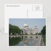 ヴィクトリア・メモリアルを反映 ポストカード (正面/裏面)