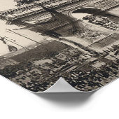 ヴィクトルヒューゴ – 凱旋門 – パリ1885 ポスター (角)