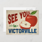 ヴィクトルビルカリフォルニアアップル – ヴィンテージトラベル ポストカード (正面/裏面)