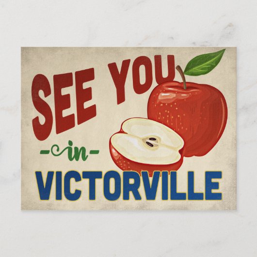 ヴィクトルビルカリフォルニアアップル – ヴィンテージトラベル ポストカード (正面)