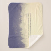 ヴィクトルユーゴフリーシンカー引用文パインフォレスト シェルパブランケット (正面)